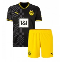 Borussia Dortmund Sebastien Haller #9 Fußballbekleidung Auswärtstrikot Kinder 2022-23 Kurzarm (+ kurze hosen)
